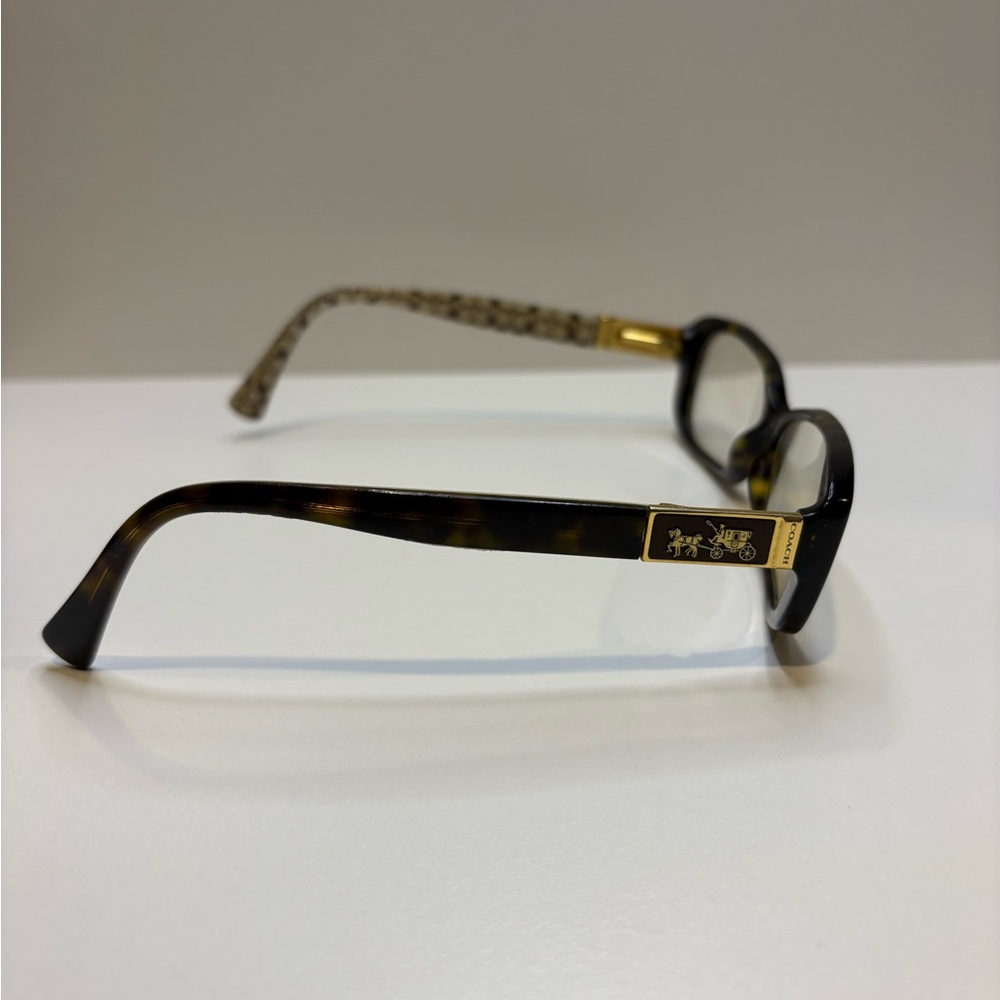 COACH EYEGLASSES HC6063 (Elizabeth) 5262 (Dark Tort Sand SigC) COACH GLASSES - Picture 5 of 16